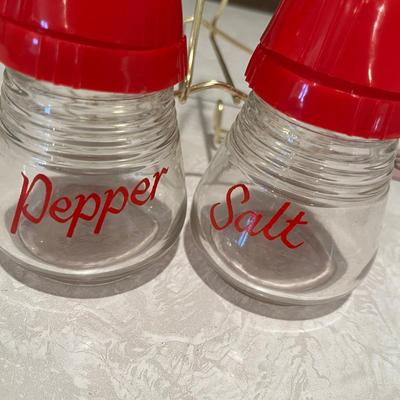 Vintage Salt & Pepper with stand