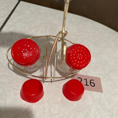 Vintage Salt & Pepper with stand