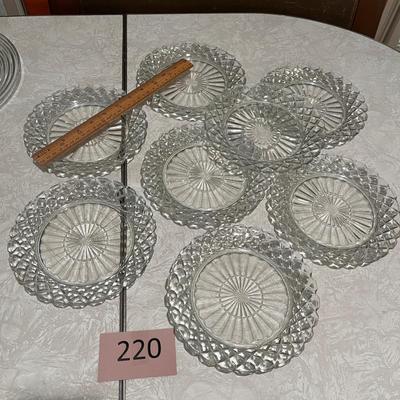Waterford by Anchor Hocking Depression Glass Salad Plates