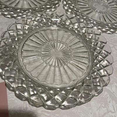 Waterford by Anchor Hocking Depression Glass Salad Plates