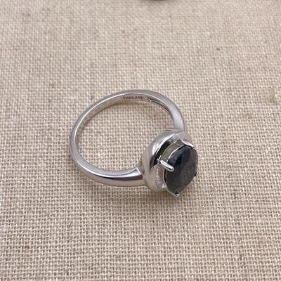 Black Sapphire & Sterling Set (B3-SS)