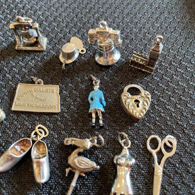 Multiple Sterling charms