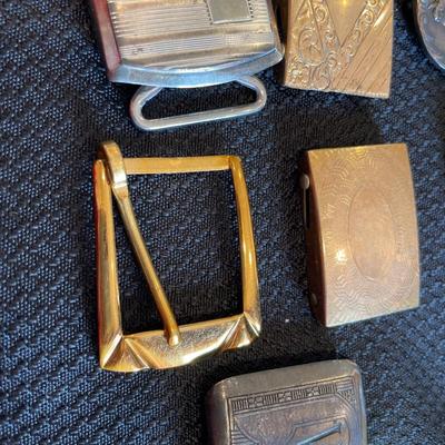 Small vintage belt buckles