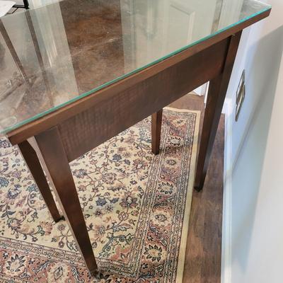 Glass Topped Side Table (M-DW)