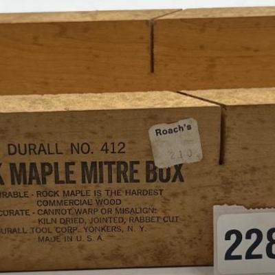 Rock maple mitre box
