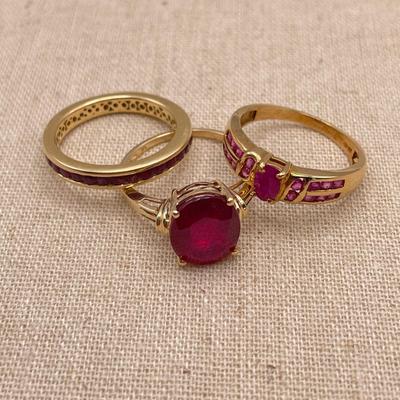10K & 14K Ruby Rings (B3-SS)
