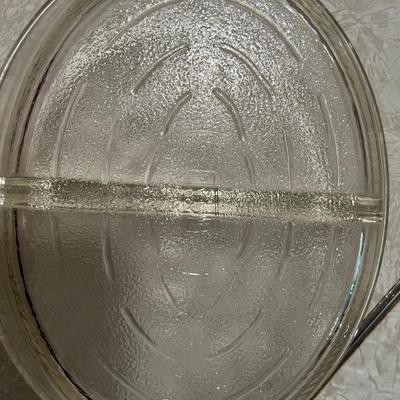 Glassbake Bundt pan & divided dish