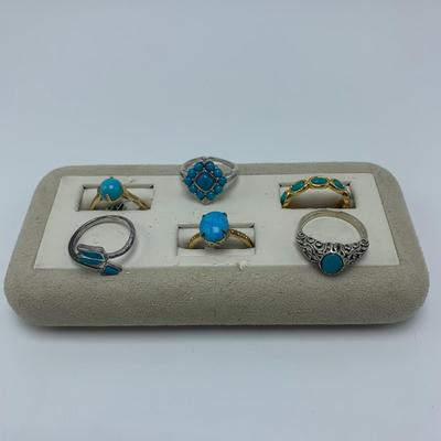 Turquoise Style Rings & Necklaces w/ 10K and 925 (B3-KW)