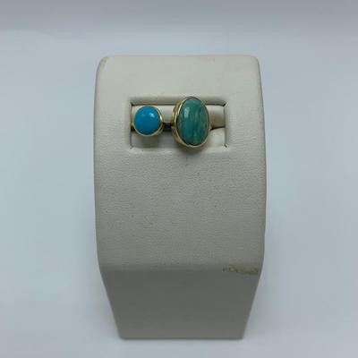 Turquoise Style Rings & Necklaces w/ 10K and 925 (B3-KW)