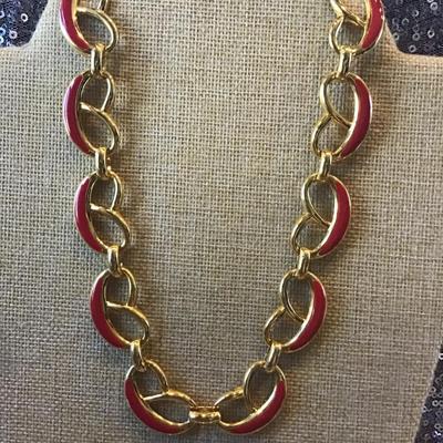 Beautiful Red Statement Necklace
