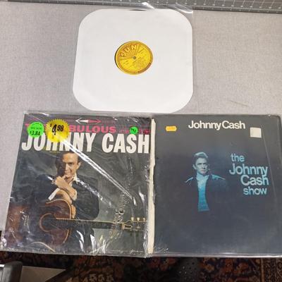 Johnny Cash 3 LP Lot