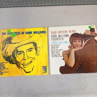 Hank Williams - 2 LP Lot 