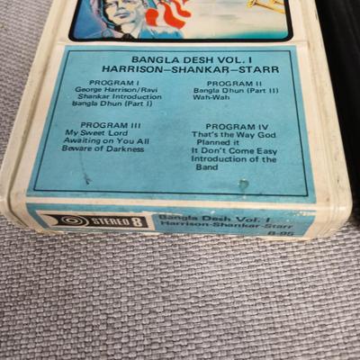 2x Beatles related 8 track lots - Lennon and Harrison
