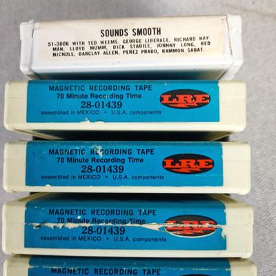 8x Miscellaneous 8 Track tapes