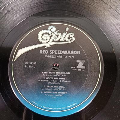 REO Speedwagon - Wheels are Turnin' LP - Epic - QE 39593