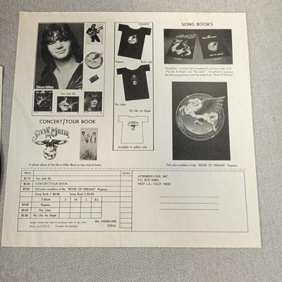 The Steve Miller Band - Book of Dreams LP - Capitol - SO-11630
