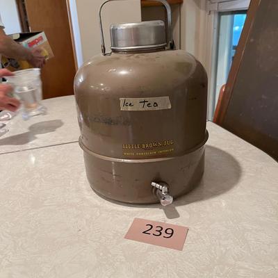 Vintage beverage dispenser Crock insert