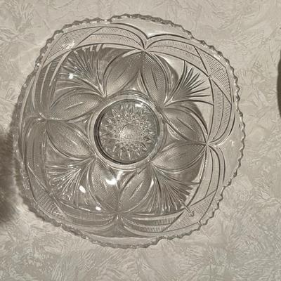 Variety of glass serving pieces