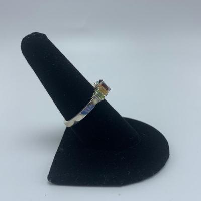 Multicolored Gemstone Ring, Bracelet, and Earring Set (B3-KW)