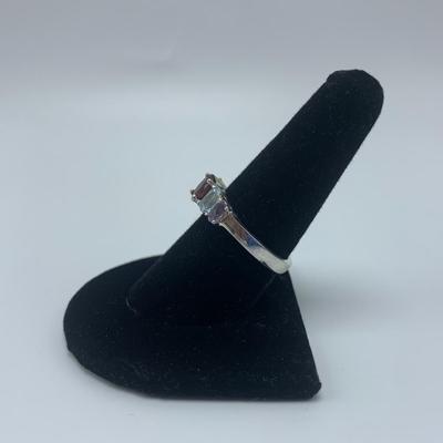 Multicolored Gemstone Ring, Bracelet, and Earring Set (B3-KW)