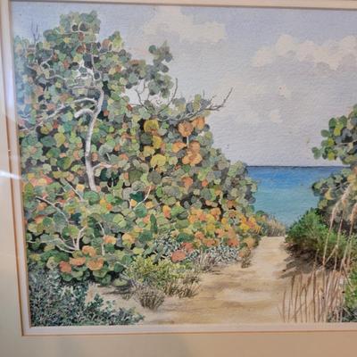 Original Seascape Watercolor by Anne Kers (M-DW)