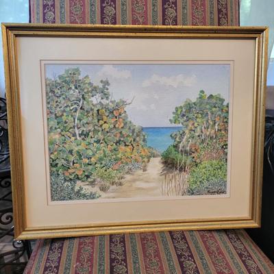 Original Seascape Watercolor by Anne Kers (M-DW)