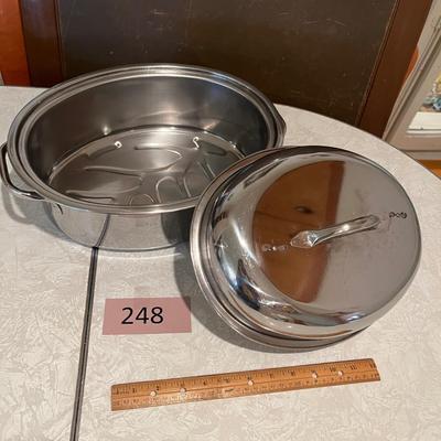 Stainless steel roasting pan
