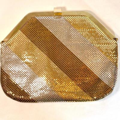 Vintage Delill gold mesh purse