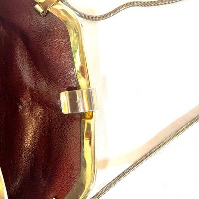 Vintage Delill gold mesh purse