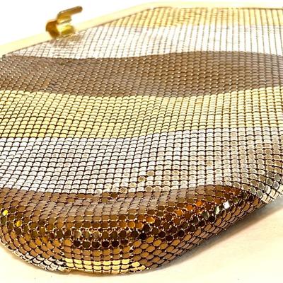 Vintage Delill gold mesh purse