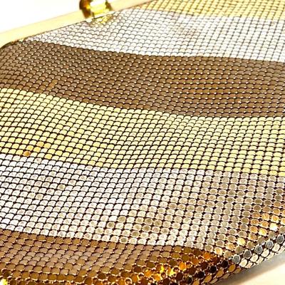 Vintage Delill gold mesh purse