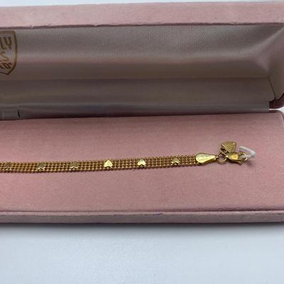 Beverly Hills Gold 14K Bracelet and 14K Gold Charm Bracelet (B3-KW)