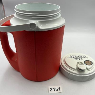 Godfathers pizza jug