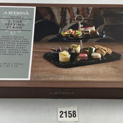 2 tier serving tray