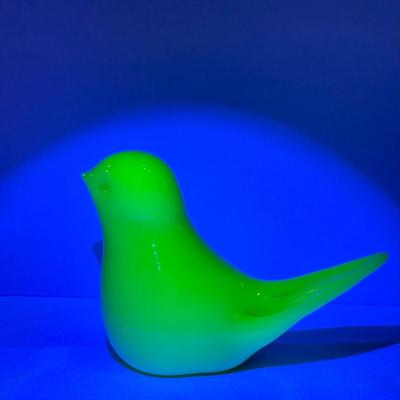 Uranium glass bird