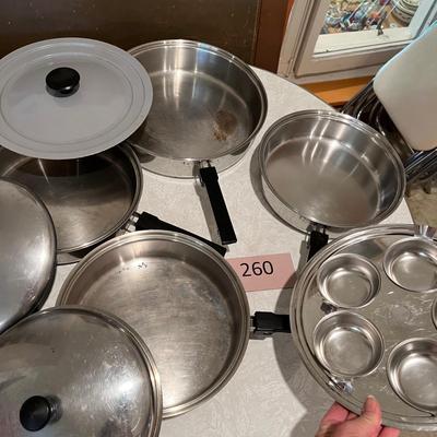 Assortment of skillets