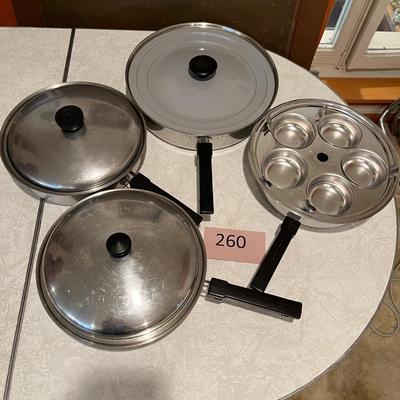 Assortment of skillets
