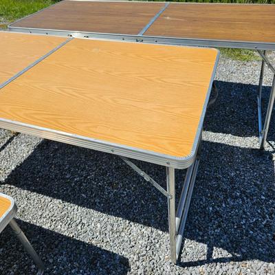 Three Aluminum Folding Tables  (S-JS)