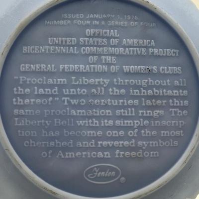 FENTON Bicentennial Liberty Bell plate *Read Details