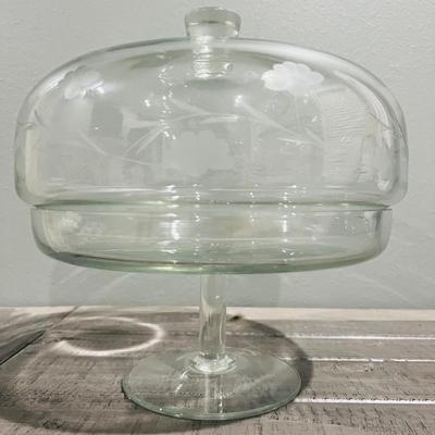 Pedestal Glass Dome Cake Stand