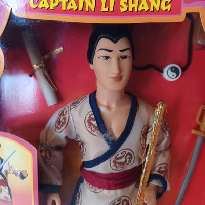 Disney Captain Li Shang from Mulan doll never taken out of the box - 18897