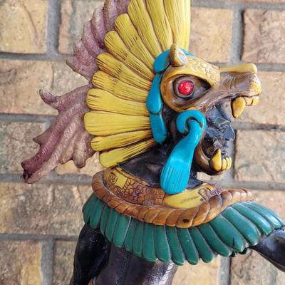 #20: Vintage Jaguar Aztec Warrior with Real Gemstone Accents