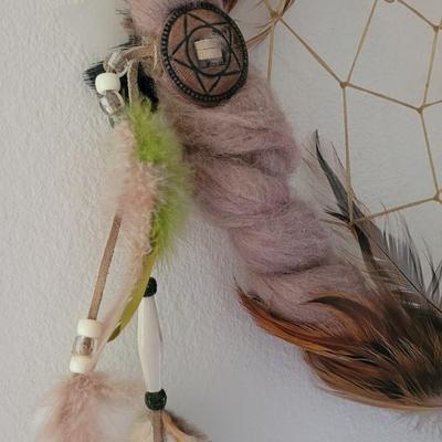 #25: Dreamcatcher with Feathers & Conchos