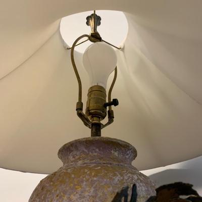 Ornate Floor Lamp with Gold Leaf Accents (O-HS)