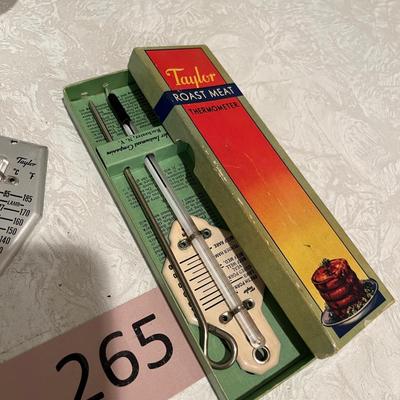 Variety of kitchen thermometers