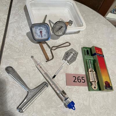 Variety of kitchen thermometers