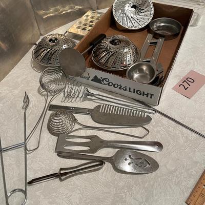 Assortment of Kitchen utensils