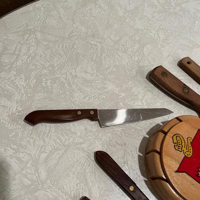Wooden Wall hanging knife holder