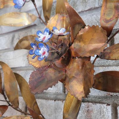 Metal Floral Wall Sculpture (D-CE)