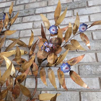 Metal Floral Wall Sculpture (D-CE)